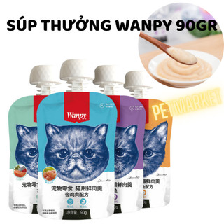 Súp thưởng wanpy nắp vặn 90gr cho mèo