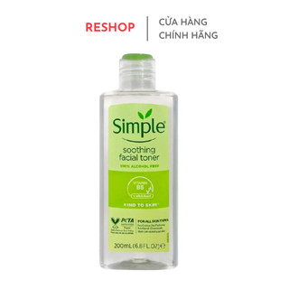 Nước Hoa Hồng Simple Cân Bằng Da Dịu Nhẹ Kind To Skin Soothing Facial Toner 200ml