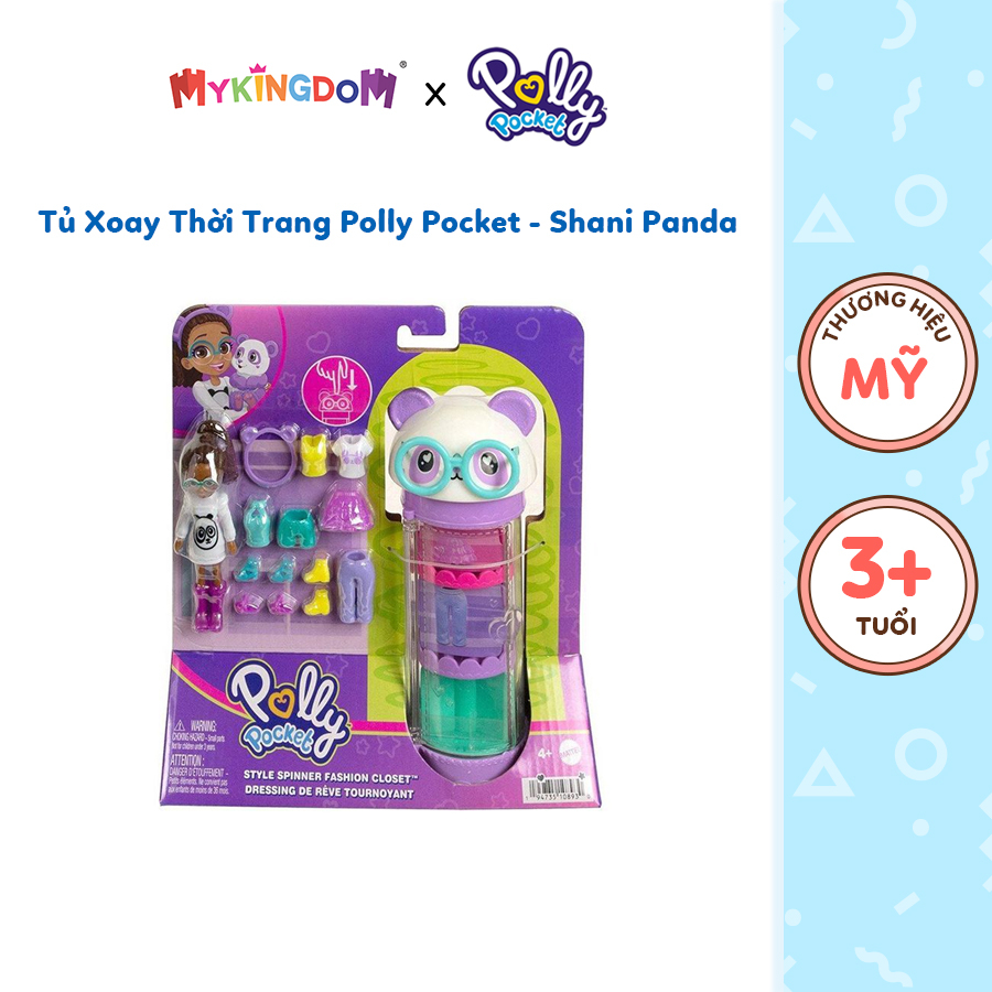 Đồ Chơi POLLY POCKET Tủ Xoay Thời Trang - Shani Panda HKW05/HKW04