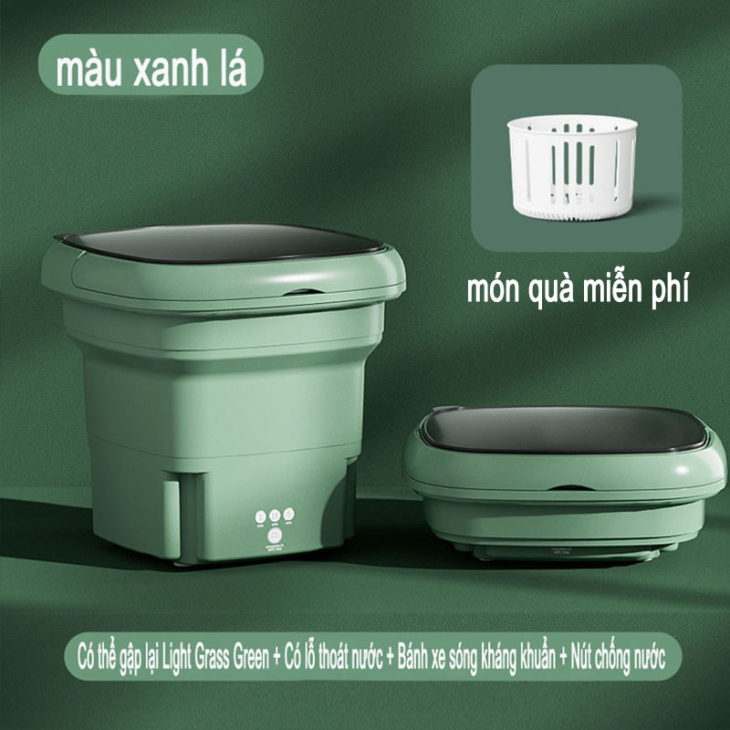 Máy giặt trẻ em mini Máy giặt mini nhỏ gọn Máy giặt khô ép đùn di động Thiết bị gia dụng khử trùng bằng ánh sáng xanh