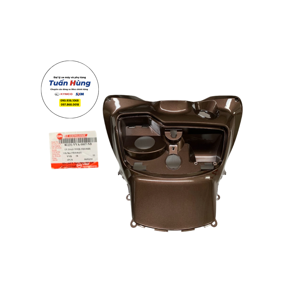 Cốp sau phía trên xe Shark 125 SYM