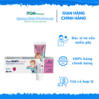 Kem đánh răng Fluorkin for children cho bé từ 1 tuổi - Thúc đẩy răng sữa phát triển, bảo vệ răng bé - Tube 50ml