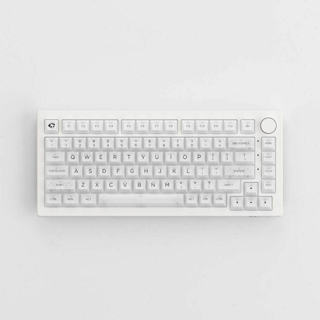 Bộ AKKO Clear Keycaps Set v2 – White (PC / ASA profile / 155 nút)