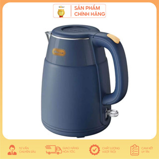 Ấm siêu tốc Bear, ấm đun nước chính hãng dung tích 1.5L chất liệu inox 304 tiết kiệm điện