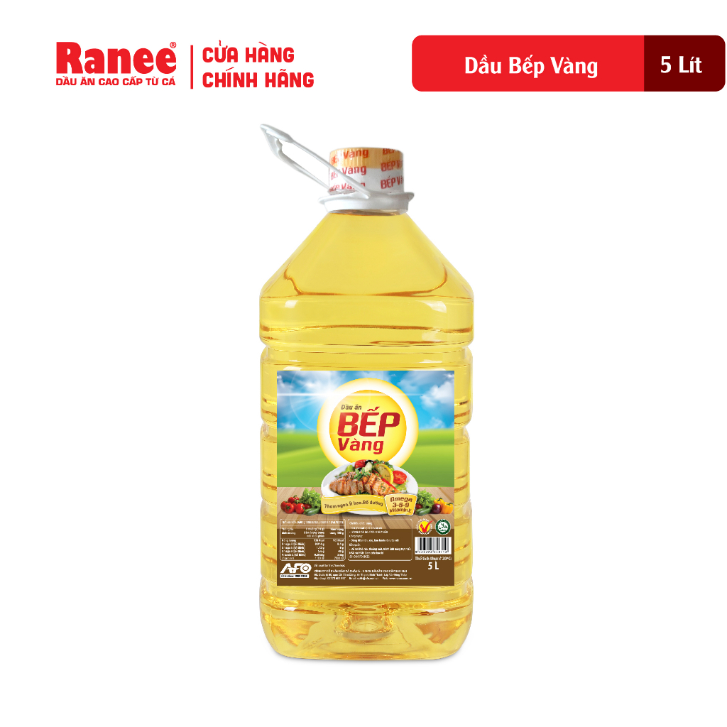 Dầu ăn Bếp Vàng 5 lít (1 chai/ 5 lít )