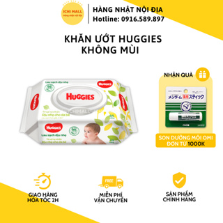 Khăn ướt Huggies không mùi 64 tờ an toàn cho bé KHĂN ƯỚT HUGGIES