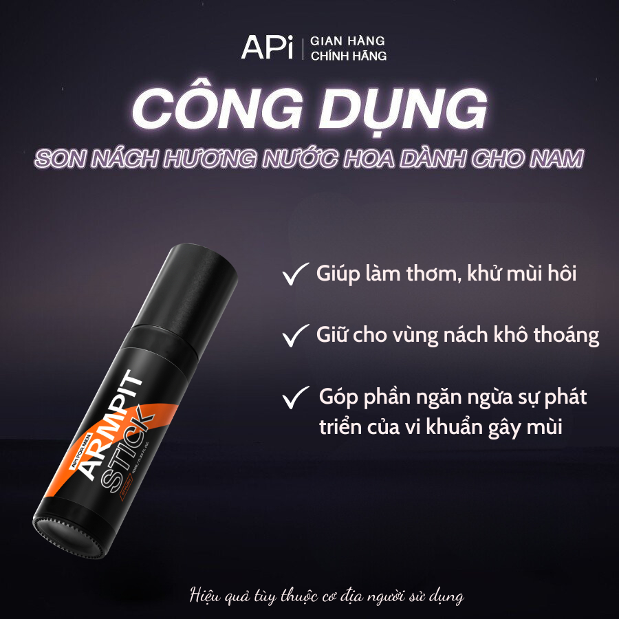 Son nách APi Men, lăn khử mùi nam, serum khử mùi hôi nách lên tới 72h APi Men