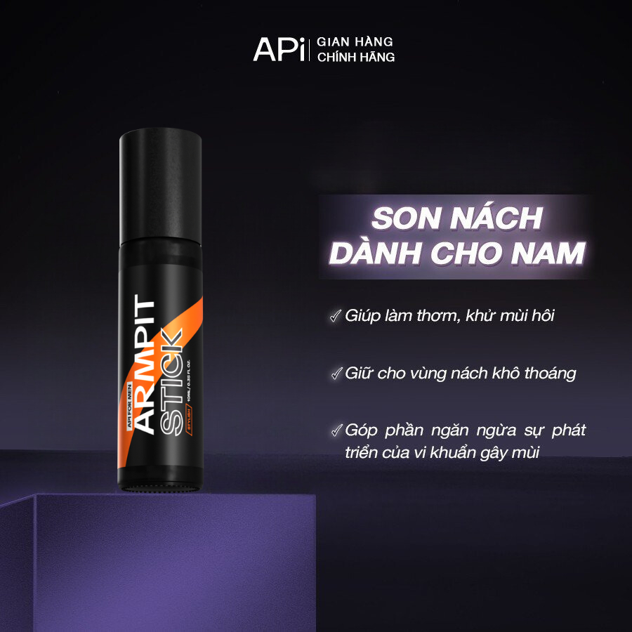 Son nách APi Men, lăn khử mùi nam, serum khử mùi hôi nách lên tới 72h APi Men