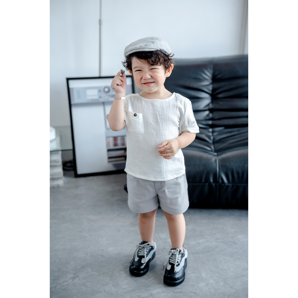 Quần Đùi Kaki Cho Bé Trai Từ 9-25 Kg Ba Màu Cơ Bản Dễ Phối Đồ - ALMA PANTS - PAL014 - SAOLA KIDS CLOTHING