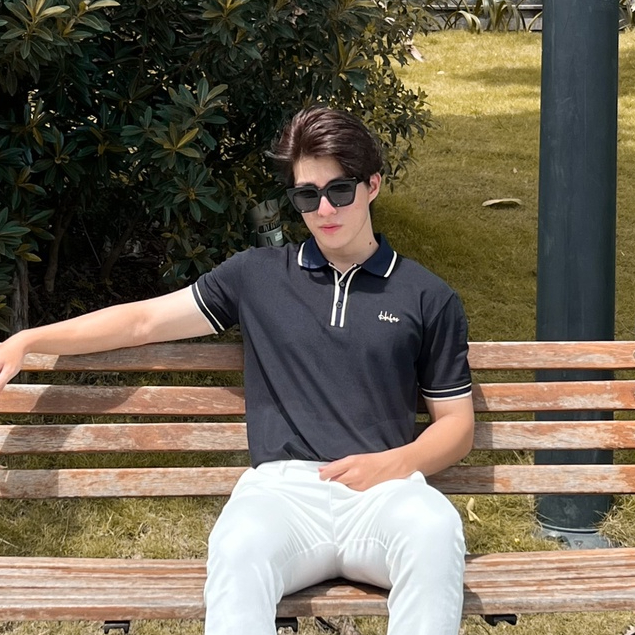 Áo polo nam HAFOS NEIL vải cá sấu Cotton cao cấp