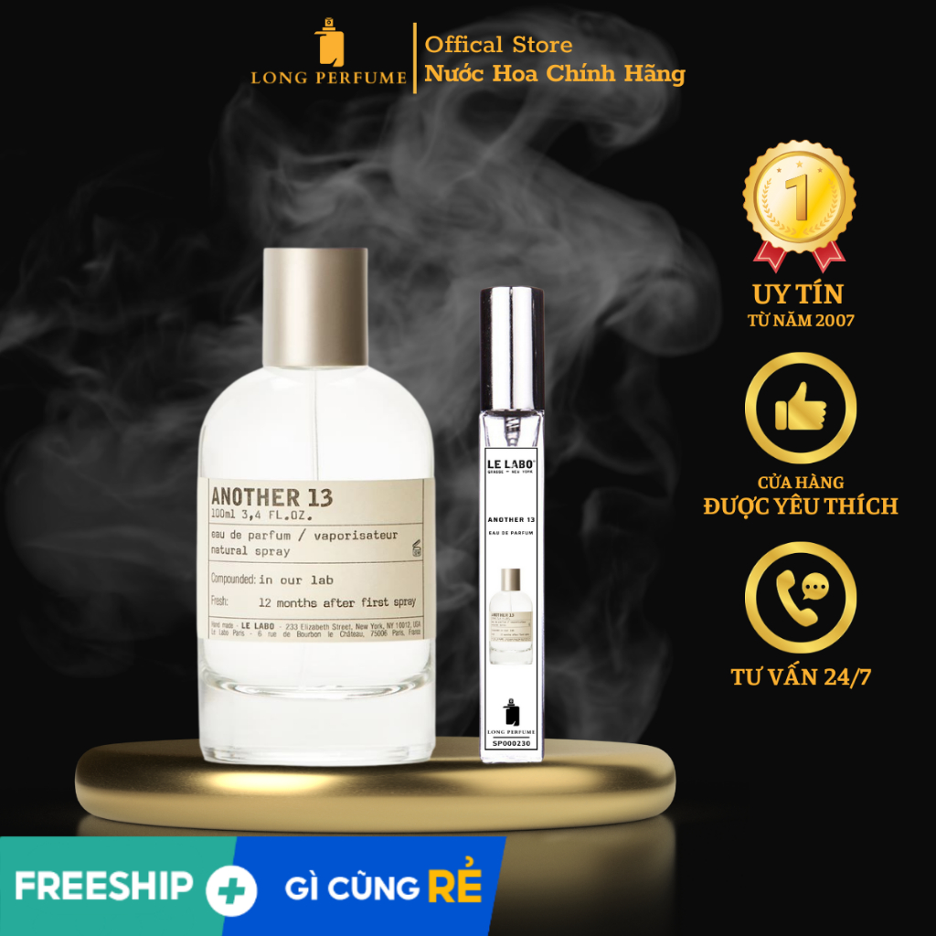 Nước Hoa Nam Nữ 𝐋𝐞 𝐋𝐚𝐛𝐨 Another 𝟏𝟑 𝐄𝐃𝐏- Dung tích ᴛᴇsᴛᴇʀ 2.5ᴍʟ/10ᴍʟ丨Long Perfume.