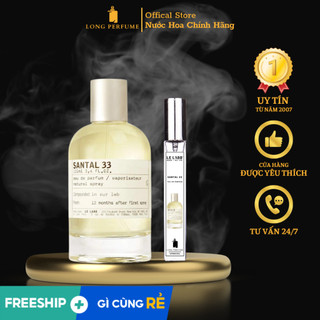 Nước hoa nam nữ 𝐋𝐞 𝐋𝐚𝐛𝐨 𝐒𝐚𝐧𝐭𝐚𝐥 𝟑𝟑 𝐄𝐃𝐏 - dung tích 2.5ᴍʟ/10ᴍʟ丨long perfume.