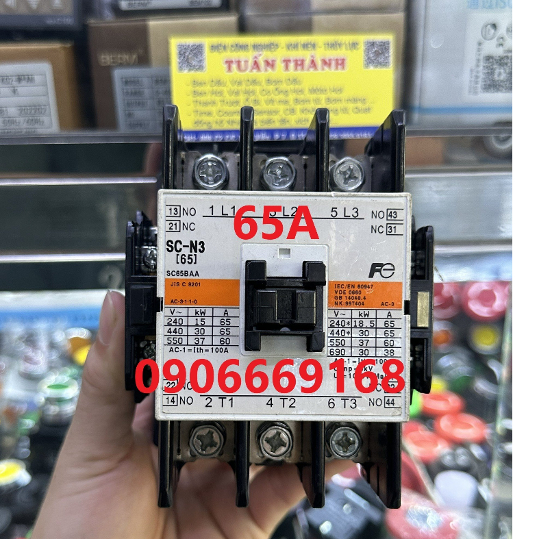 Contactor Khởi Động Từ Nhật Cũ FUJI 65A SC-N3 - Hàng Đẹp 90% - Điện 220VAC SCN3
