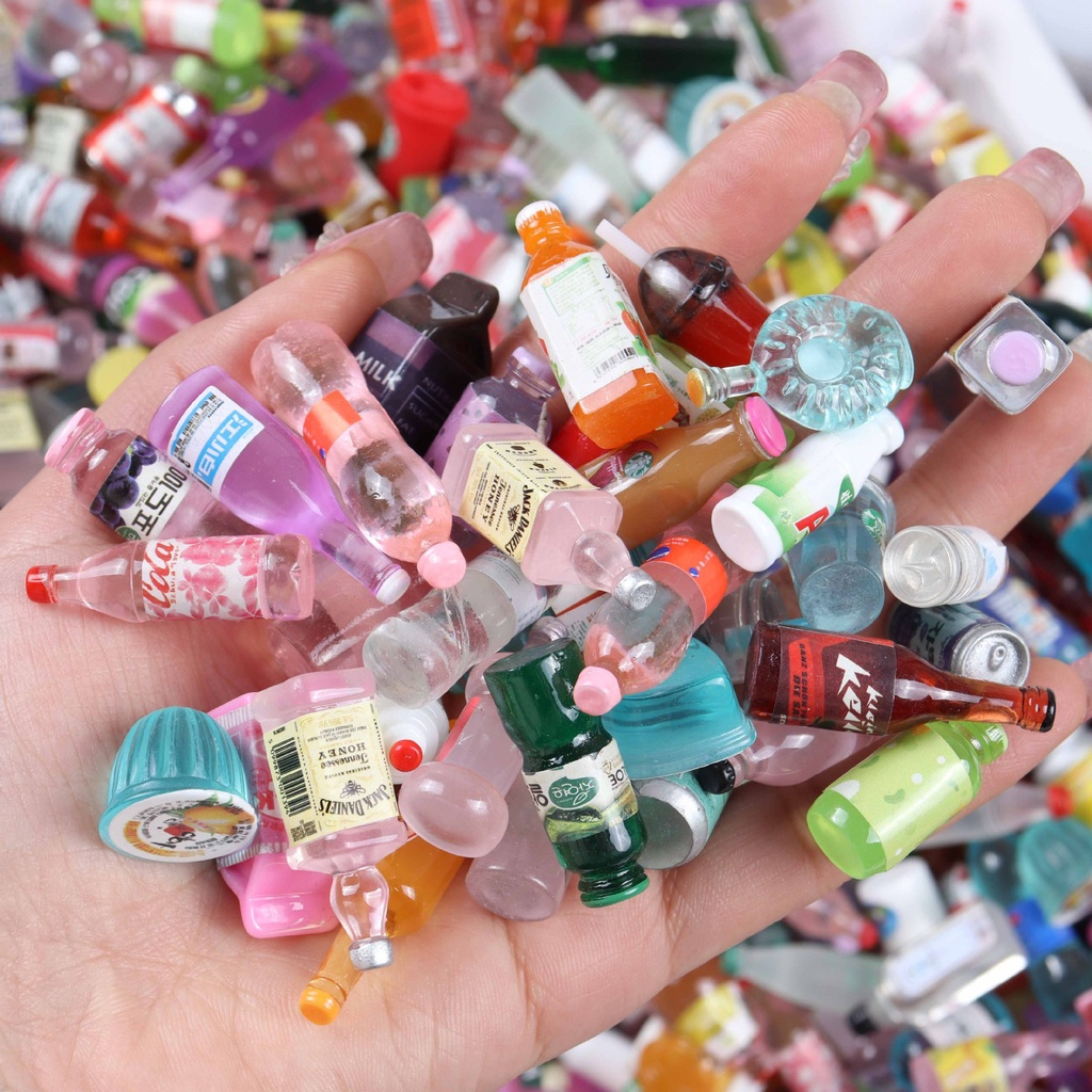Mô Hình Chai Nước Giải Khát Đồ Chơi Trang Trí Nhà Búp Bê 1 Chai Ngẫu Nhiên