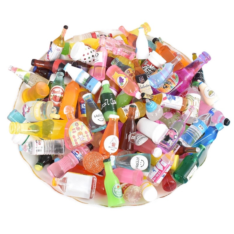 Mô Hình Chai Nước Giải Khát Đồ Chơi Trang Trí Nhà Búp Bê 1 Chai Ngẫu Nhiên