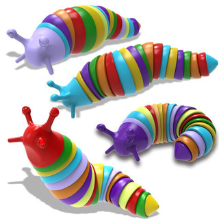 Đồ chơi squishy hình con SÂU nhiều màu sắc