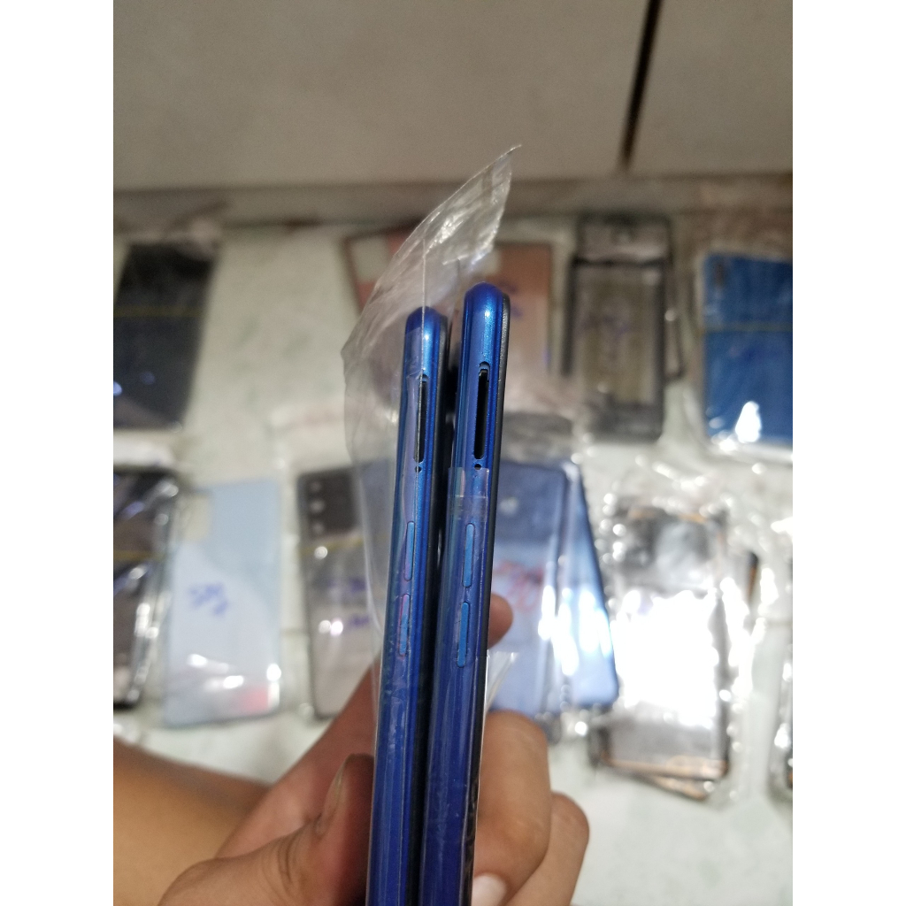 Bộ full sườn vỏ màu XANH oppo a3s khay sim dưới