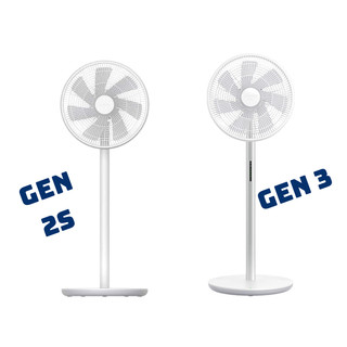 Quạt thông minh gió tự nhiên Fan 2s với điều khiển APP  có pin đi kèm dung lượng 2800mah chạy liên tục 20h có remote