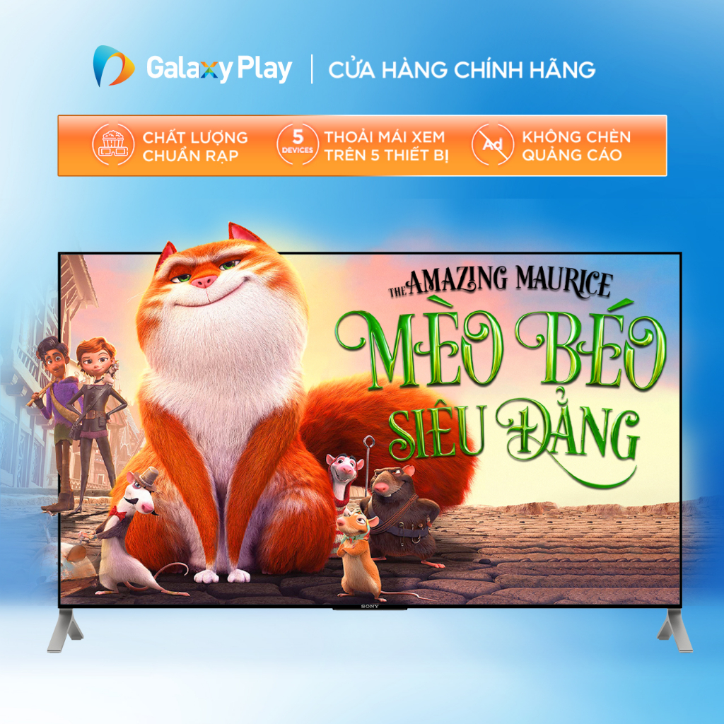 Toàn quốc [E-voucher] - Phim thuê The Amazing Maurice - Mèo Béo Siêu Đẳng trên ứng dụng Galaxy Play