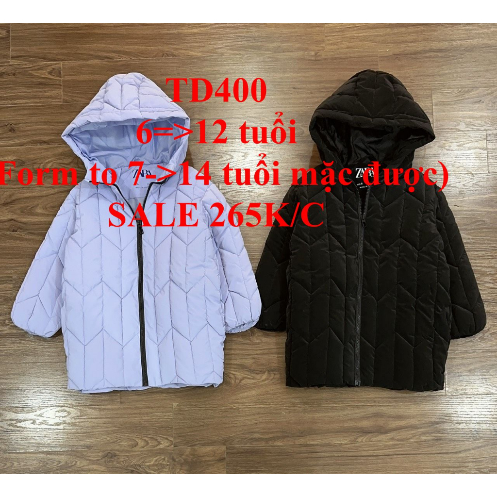 SALE 265K/C * Mã TD400: phao girl hàng VNXK. Phao mềm ấm, 2 màu dễ mặc rất sang