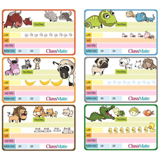 Nhãn vở classmate safari cl-nt213