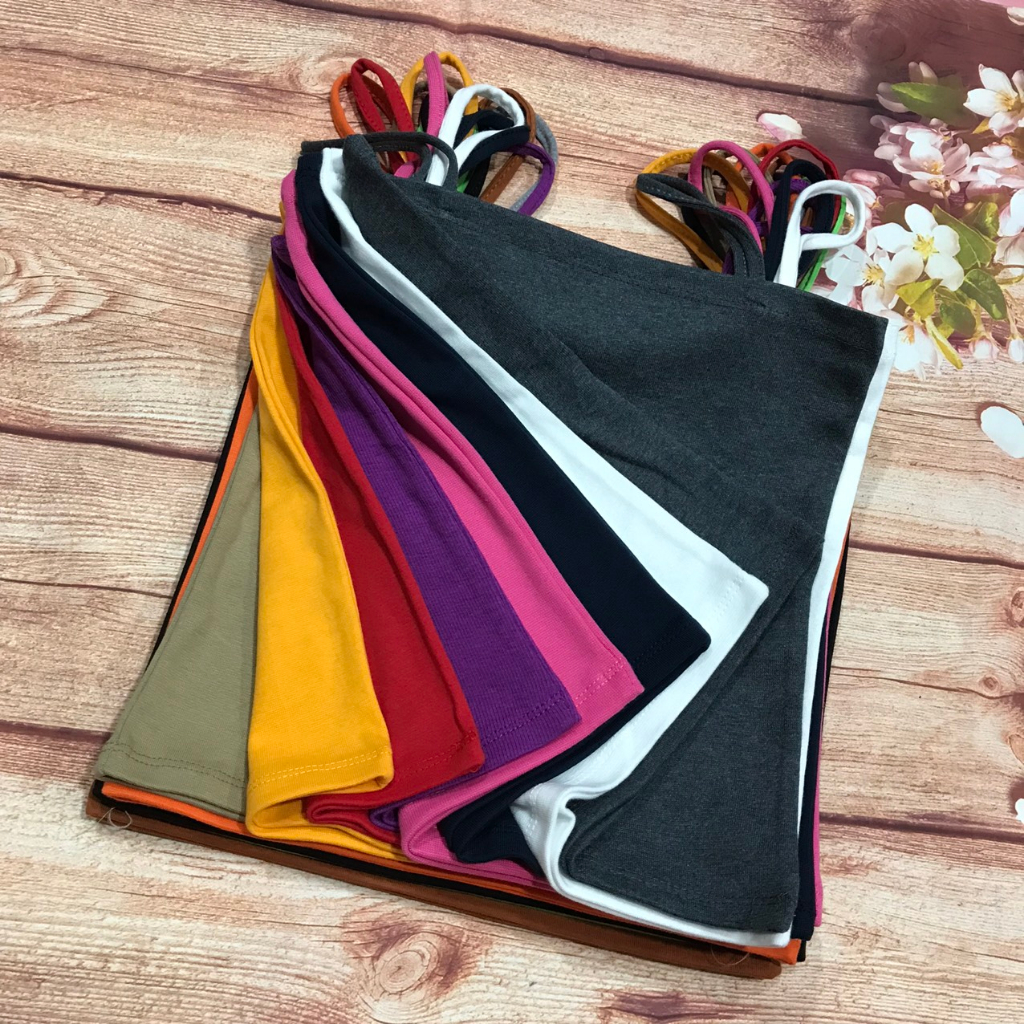 ÁO CROPTOP 2 DÂY NỮ DÁNG ÔM COTTON VẢI ĐẸP CO GIẢN