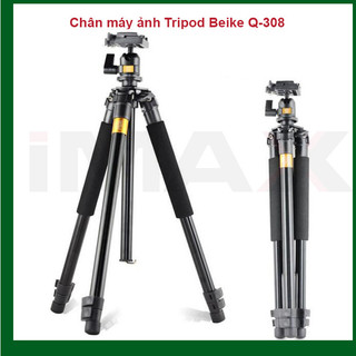 Chân máy ảnh tripod beike q-308 + gá kẹp điện thoại