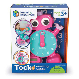   Hàng nhập khẩu Mỹ  Đồng hồ học tập Robot  màu hồng  - Tock the Learning Clock - Pink - Learning Resources 