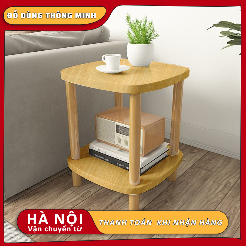 Bàn Cafe Bàn Sofa Bàn Trà, Bàn Để Đầu Giường Đa Năng 2 Tầng Phong Cách Đơn Giản