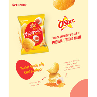 snack khoai tây vị phô mai trứng muối O'Star 90g bánh snack orion bánh snaco ostar bánh khoai tây Bánh Snack O'Star vị P