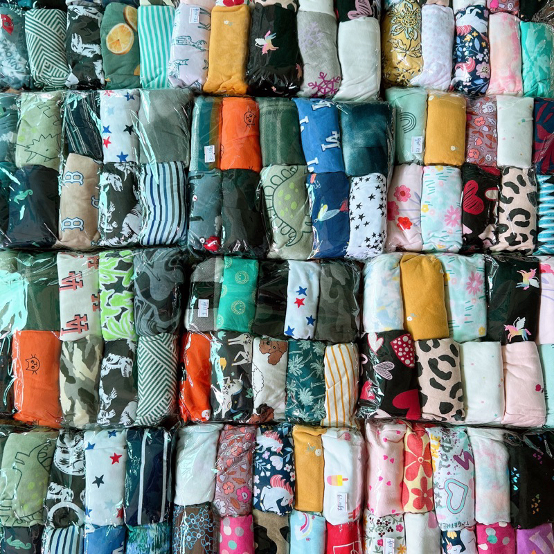 Quần đùi bé trai bé gái thun cotton co giãn nhiều họa tiết ngẫu nhiên MamLa ML175