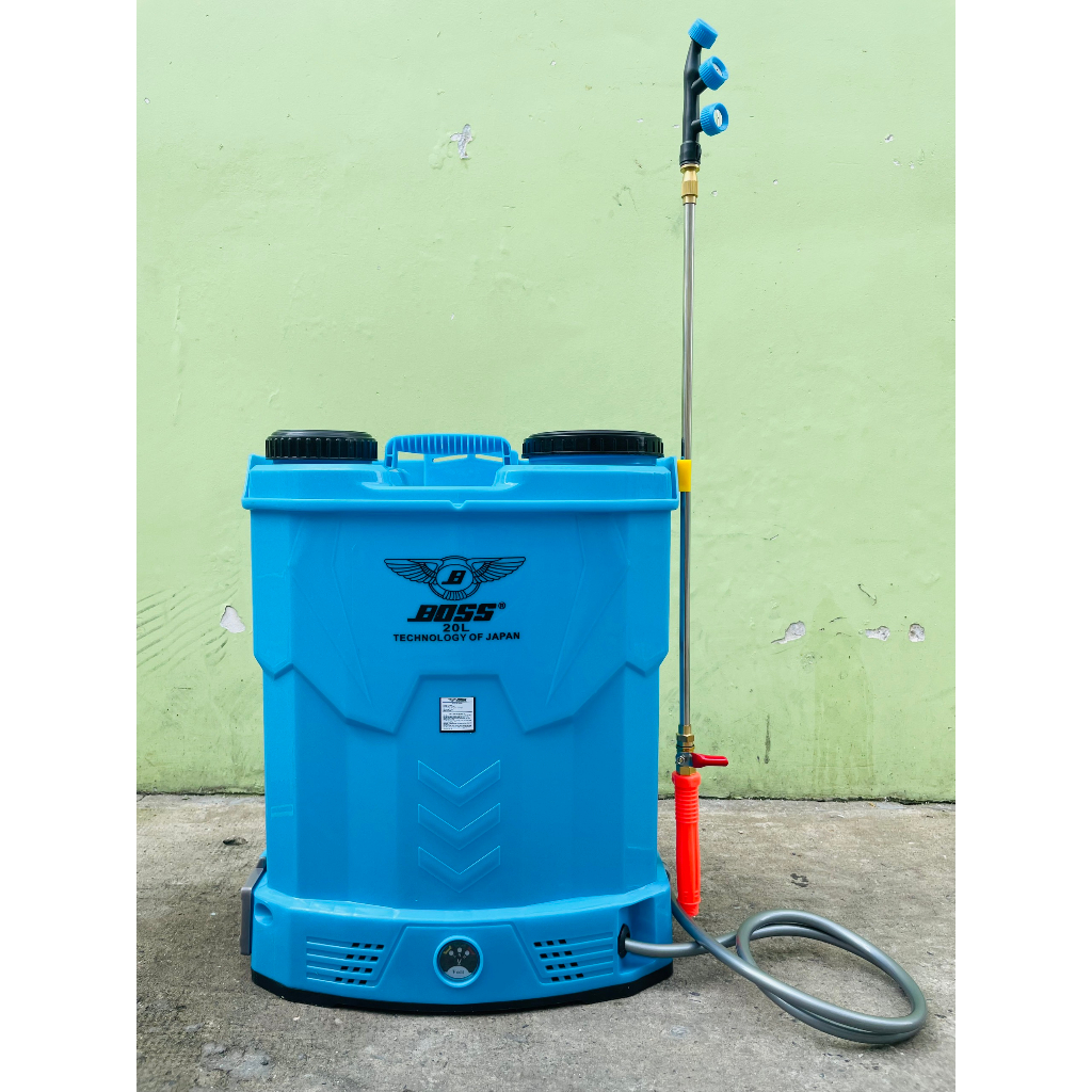 Bình xịt điện,phun thuốc trừ sâu BOSS 1 Bơm .Màu Xanh.Cực mạnh. Bảo Hành 1 Năm