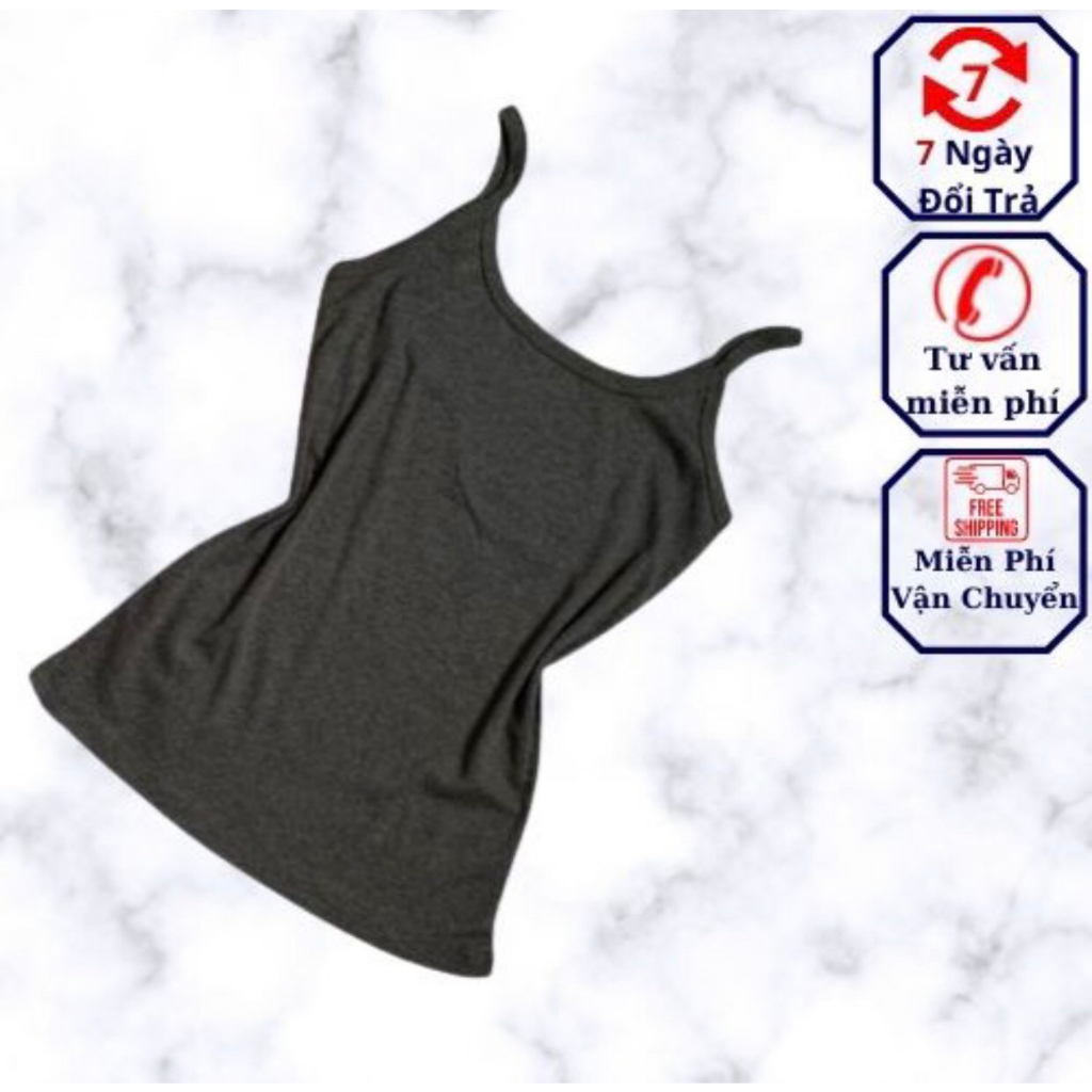 ÁO THUN NỮ HAI DÂY NỮ CHẤT VÃI COTTON MỀM MỊN CO GIẢN THOÁNG MÁT 38KG-52KG