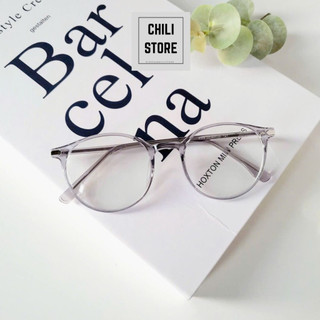Gọng kính cận nam nữ Chilistore Kính cận thời trang mắt tròn 8304