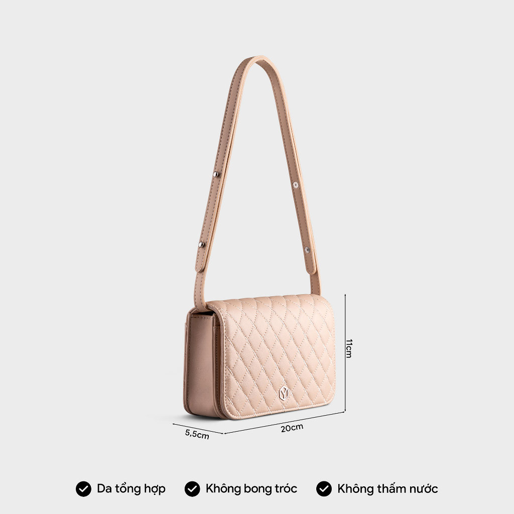 Túi đeo chéo da nữ đeo vai mini basic Yuumy Seasand YN163