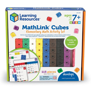   Hàng nhập khẩu Mỹ  Toán học với các khối - MathLink Cubes Elementary Math Activity Set - Learning Resources 