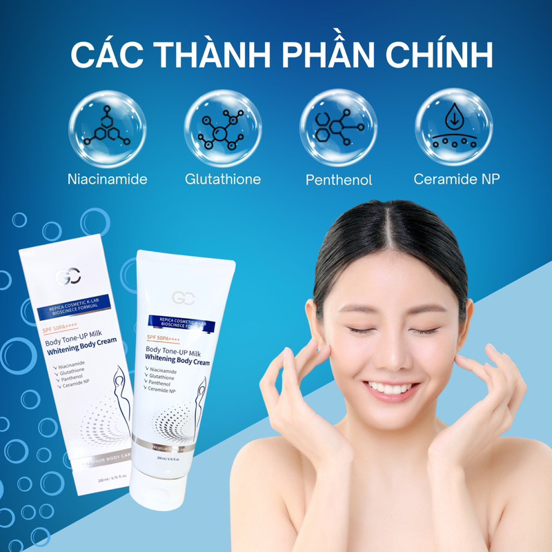 🌅 Kem Dưỡng Trắng nâng tone Body GC Body Tone-Up