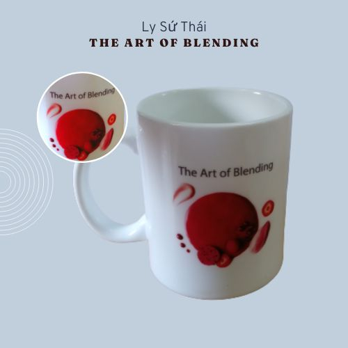 Ly Sứ Thái cao cấp có quai đã in họa tiết 1 mặt, phù hợp làm quà tặng hoặc trang trí.