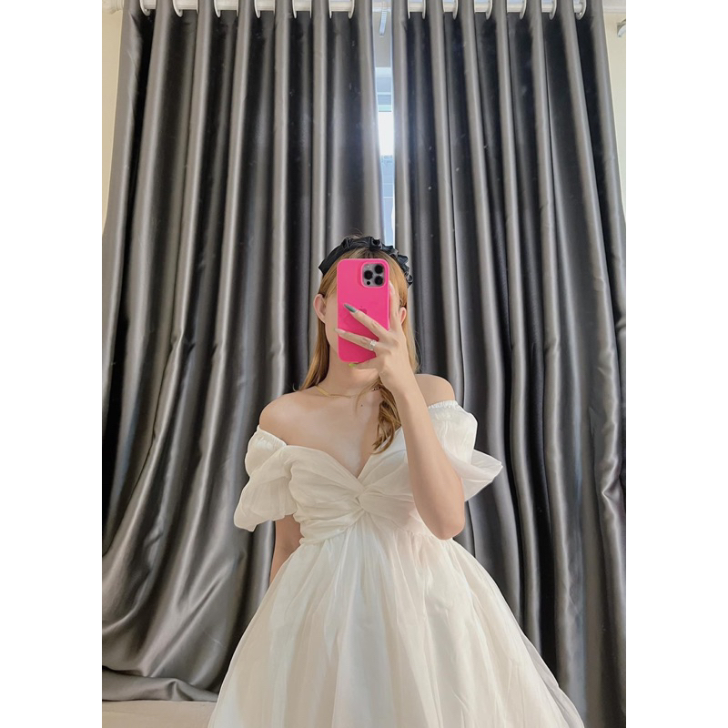 ĐẦM VOAN TƠ XOẮN NGỰC XOÈ PHỒNG 3 MÀU ANGI HOME