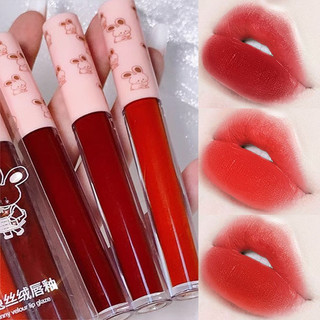  ranliy✨1 Son Kem Lì Vỏ Hình Thỏ Hoạt Hình Đáng Yêu Cho Nữ Sinh 