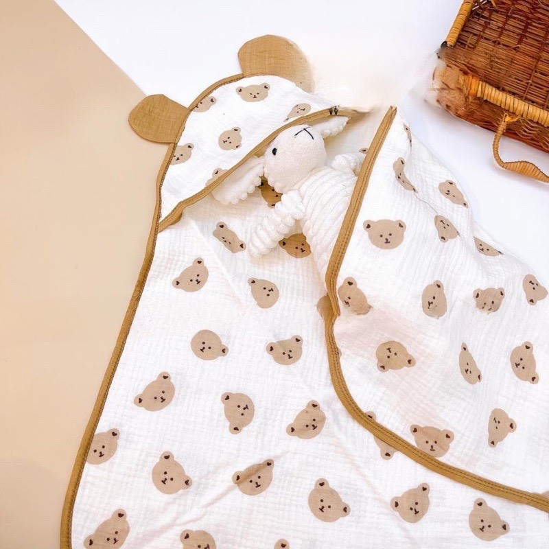 Ủ Nón Xô Muslin GẤU