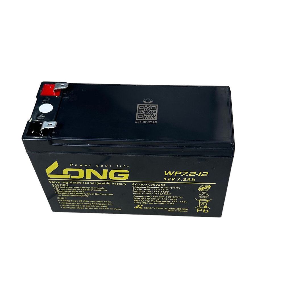 Ắc quy Long 12V 7.2Ah WP7.2-12