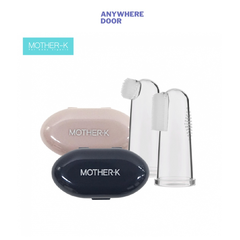 Bộ 2 bàn chải rơ lưỡi silicon Mother-K Hàn Quốc cho bé