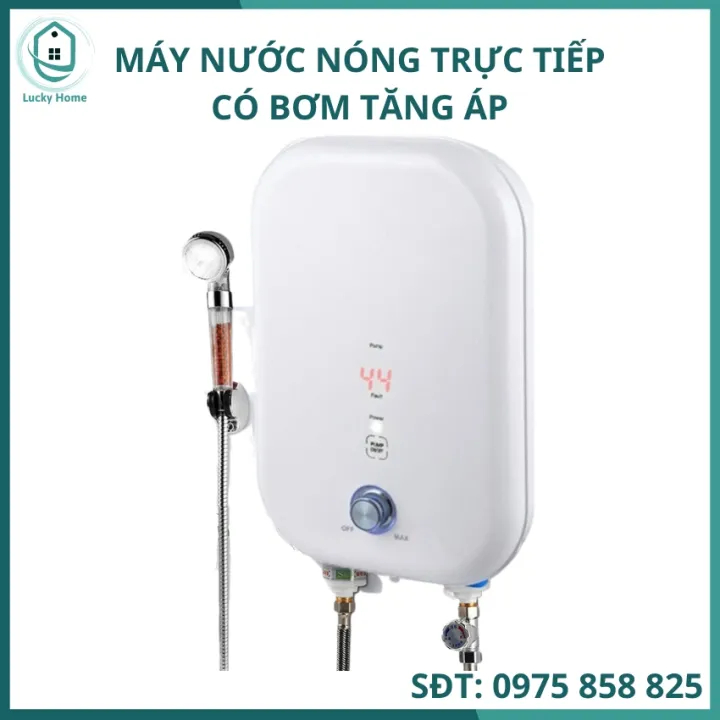 Máy nước nóng điều chỉnh nhiêt độ có bơm tăng áp, máy nước nóng cao cấp nóng nhanh,