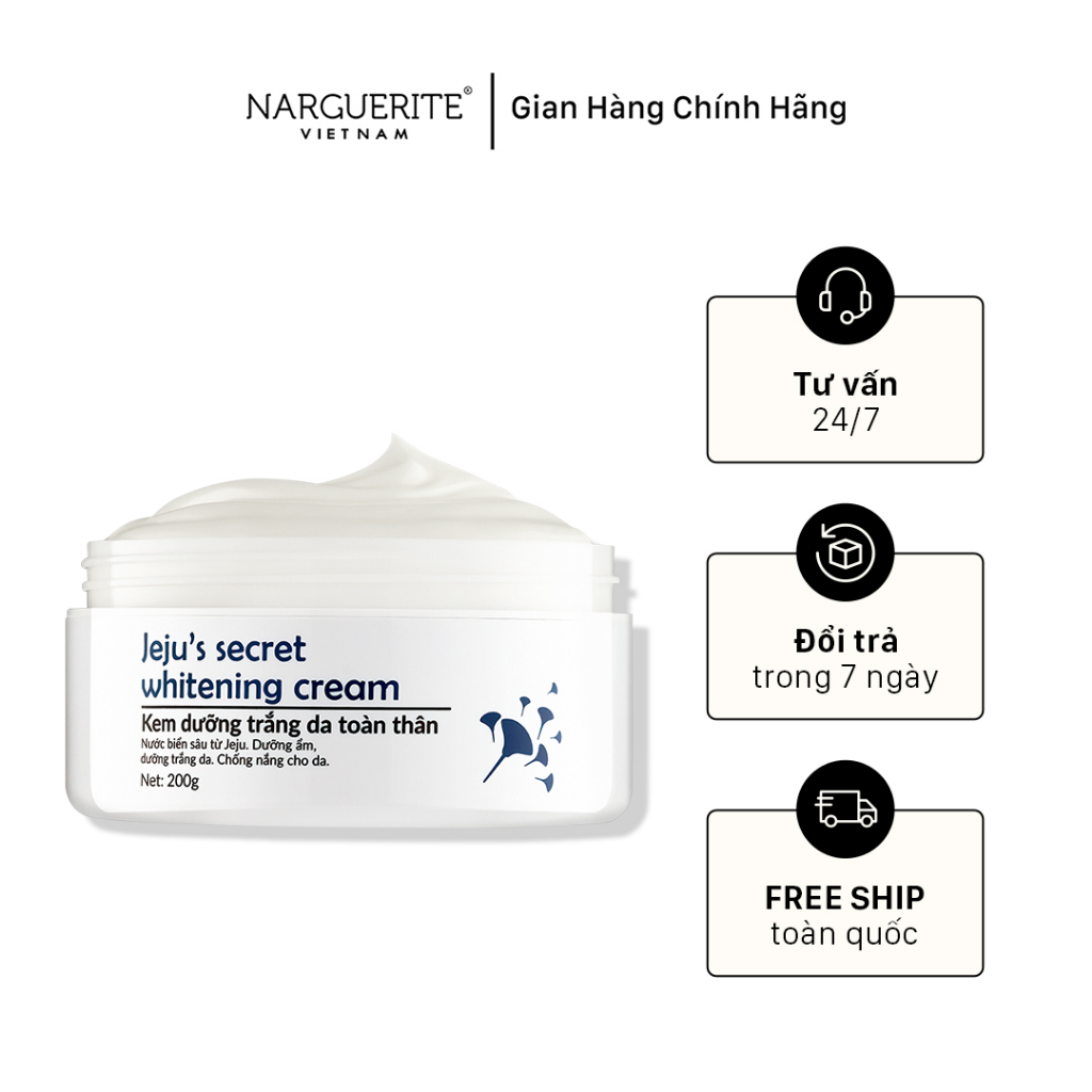 Kem dưỡng trắng da toàn thân Narguerite Jeju's Secret Cream 200g