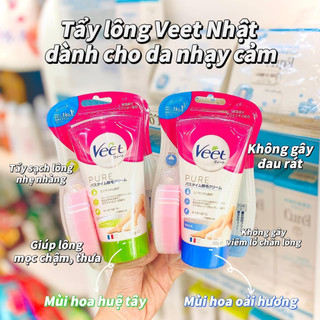 Kem tẩy lông veet, kem tẩy lông nhật bản 150g