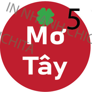 Set 10 (Có sẵn) Tem dán nhân bánh trung thu 9 tem- 3cm