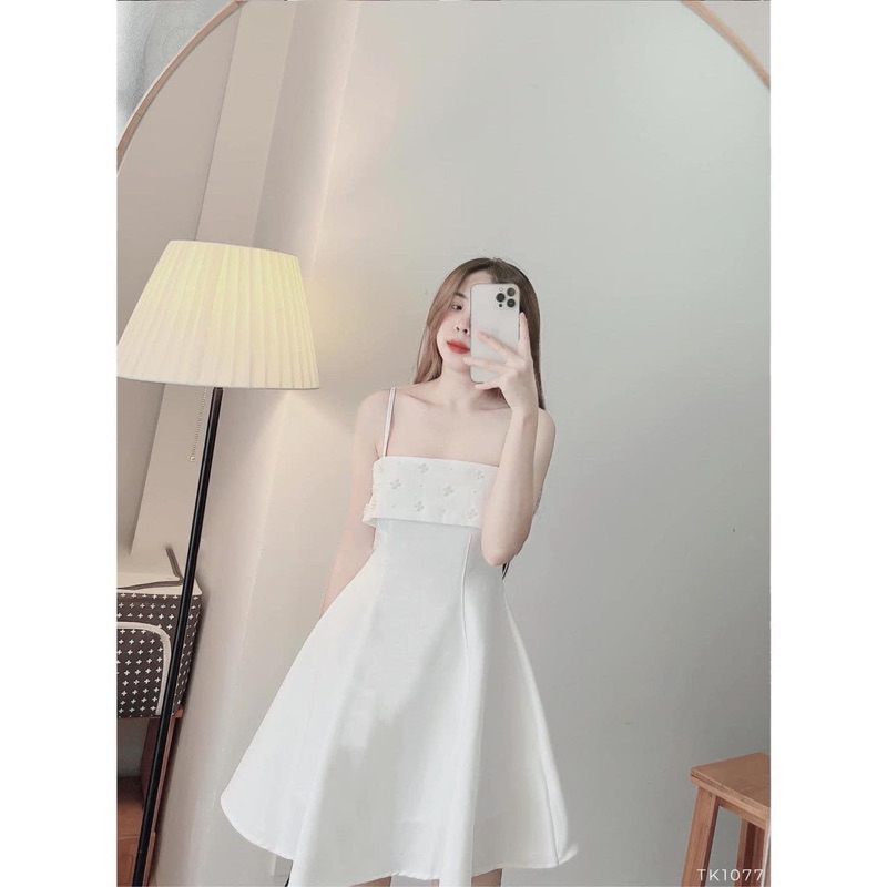 Đầm xoè váy hai dây dự tiệc siêu xinh - TK1065
