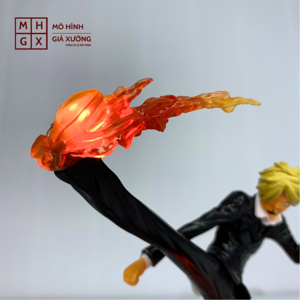 Mô hình OnePiece Sanji đế không có chữ có led USB Cao 16cm - Bộ Fzero - One Piece - No Box - Mô Hình Giá Xưởng