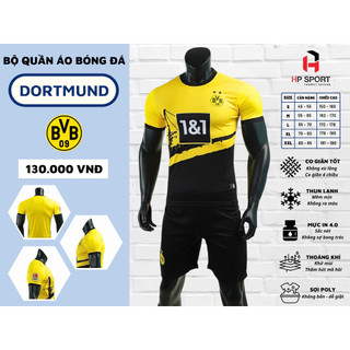 Bộ quần áo bóng đá, thể thao dortmund thun lạnh cao cấp đủ size , cao cấp thoáng khí